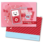 Spark & Spark Valentine's Day Exchange Cards - Boom Boom For You (Pink)